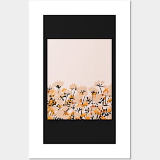 Abstract flowers, Botanical Mid century art Posters and Art